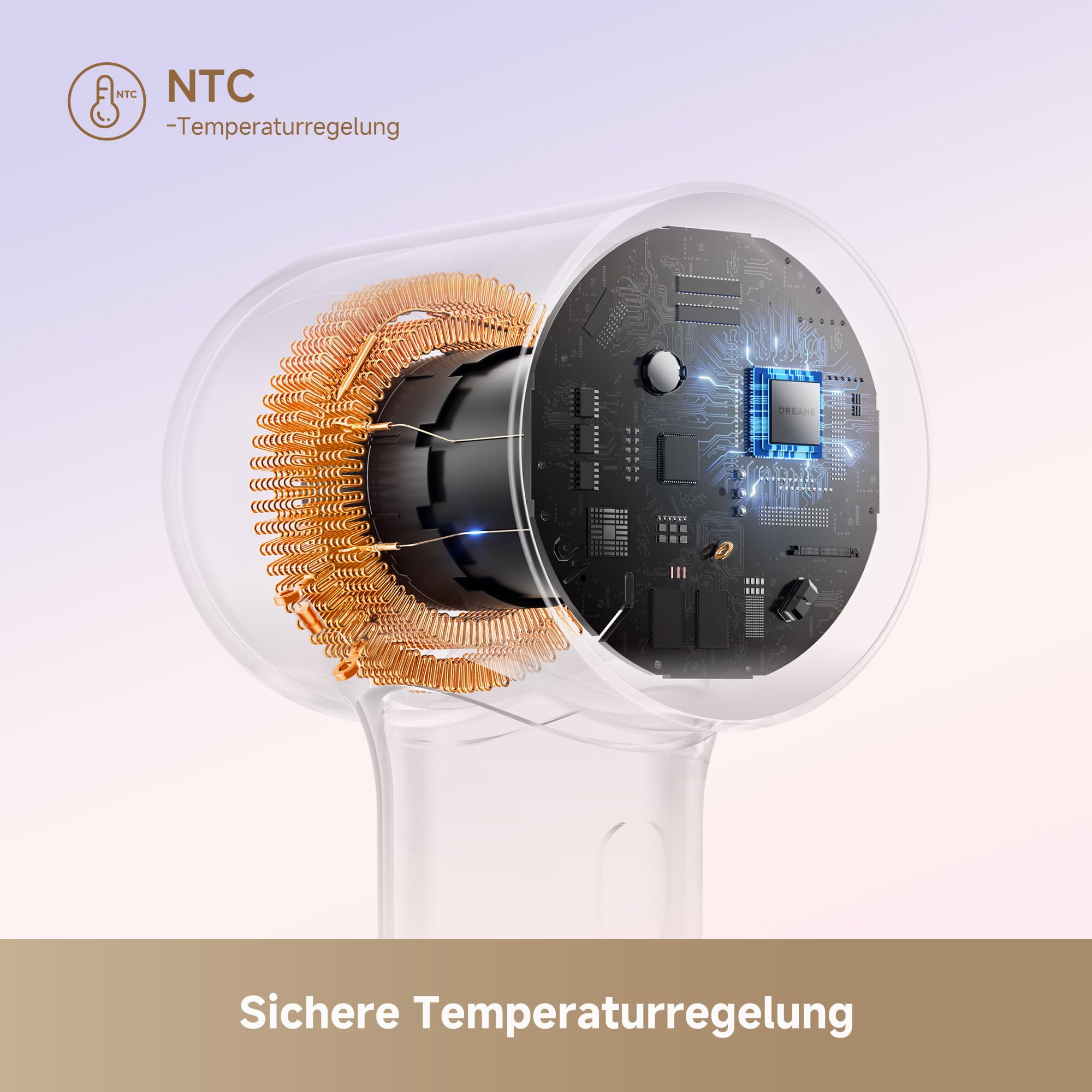 DREAME Mini Highspeed Haartrockner, 270 g, Schnelltrocknen