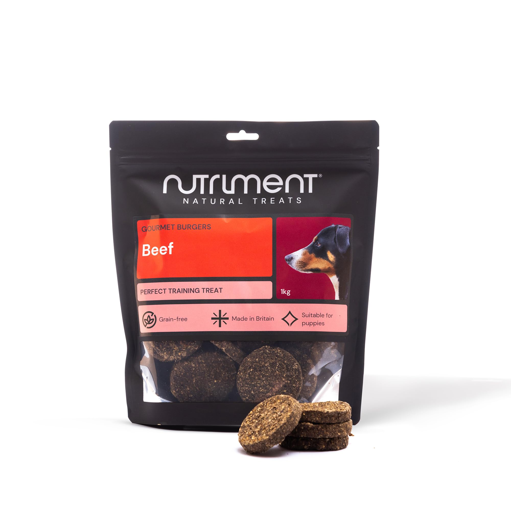 Natural Treats Gourmet Chicken & Beef Burgers (1kg) Grain Free Low Fat High Protein Treats โ image 1