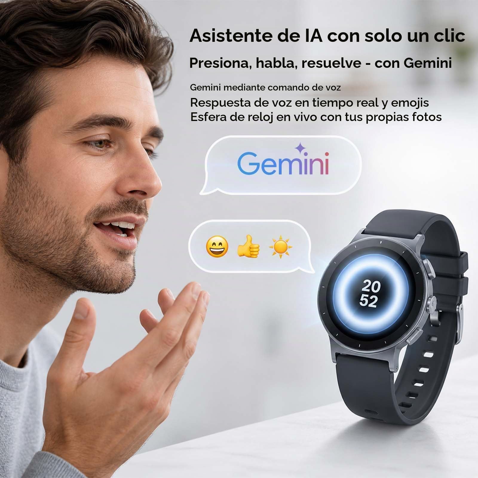 realme Watch S5 Smartwatch 5ATM y GPS Independiente 5 GNSS, Reloj Inteligente con Pantalla AMOLED 1.43" 1500nit, Batería 20 Días, 110 Modos Deporte, Monitoreo Salud IA, Notificaciones, Llamadas, Gris