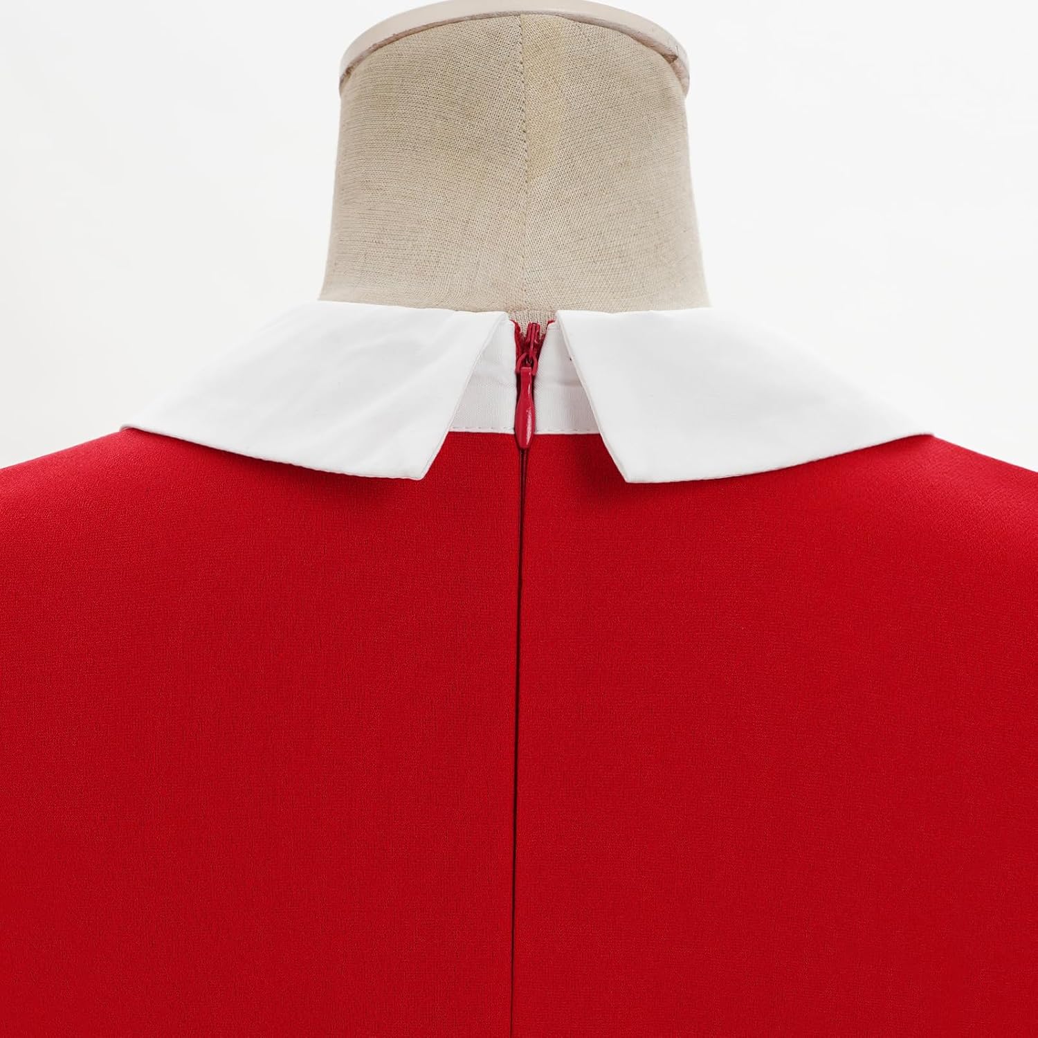 ODIZLI Kids Girls 1950s Retro Vintage Dress Long Sleeve Contrast Panel Belted Swing Dresses with Pockets Party Dress - Image 6