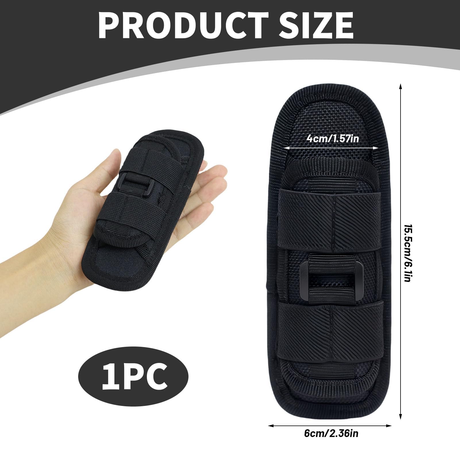 XLKJ Fondina Per Torcia,Copertura In Tessuto Da Polso Per Torcia