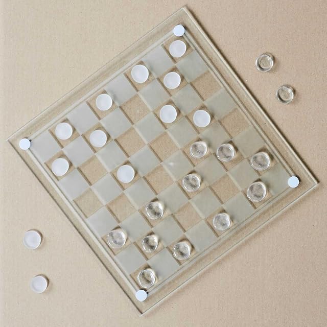 Foto 8 de 8 de Mister Gadget - MG3412 Juego de Damas de Cristal - Diseñado para Momentos de Relajación y Estética