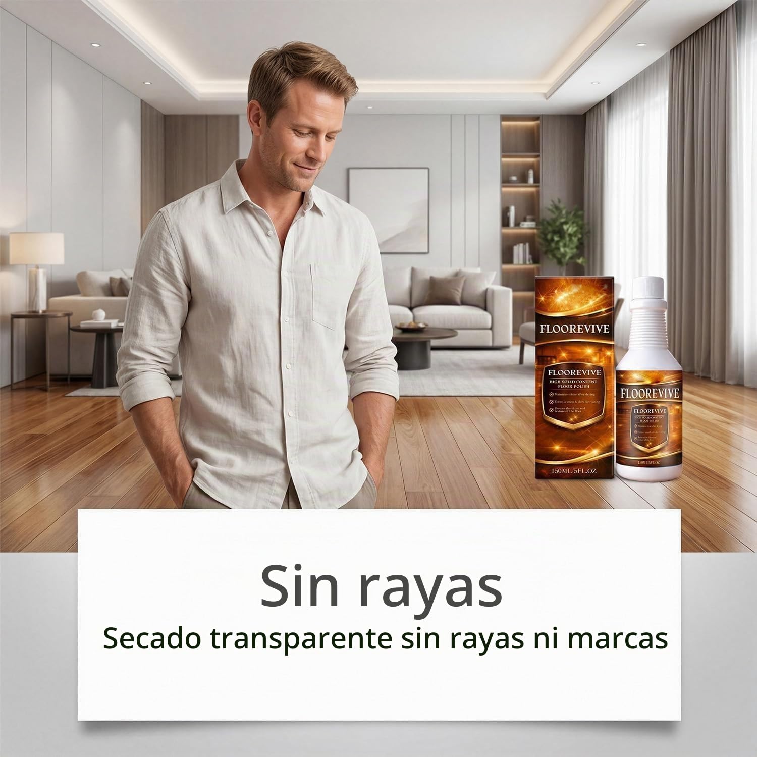 Floorevive Profesional Floor Restorer Cera Para Suelos De Alto Contenido En Sólidos