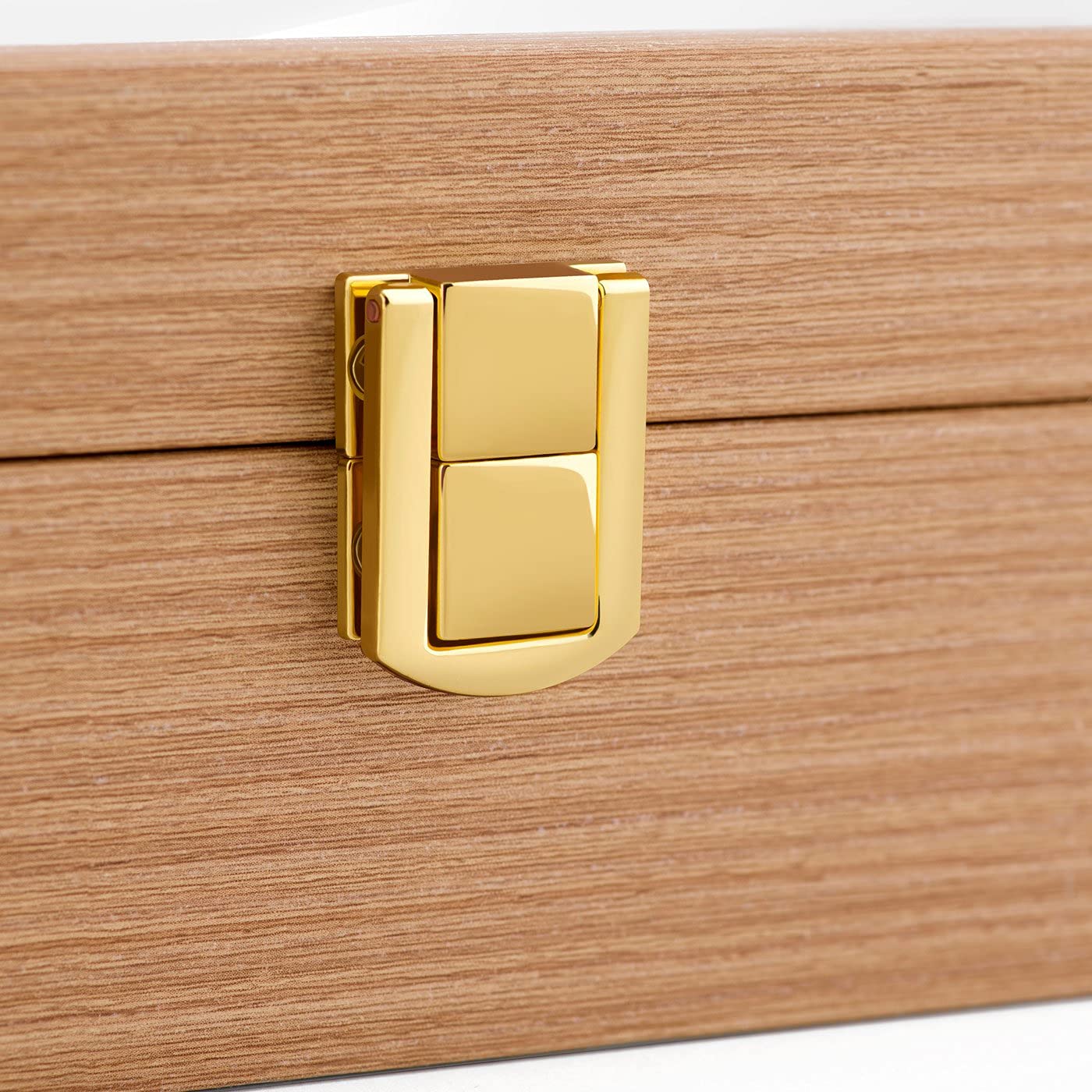 Maverton scatola porta orologi - con incisione personalizzata - in legno - custodia per 6 orologi - in legno - 20x16,5x8cm - regalo uomo compleanno - re