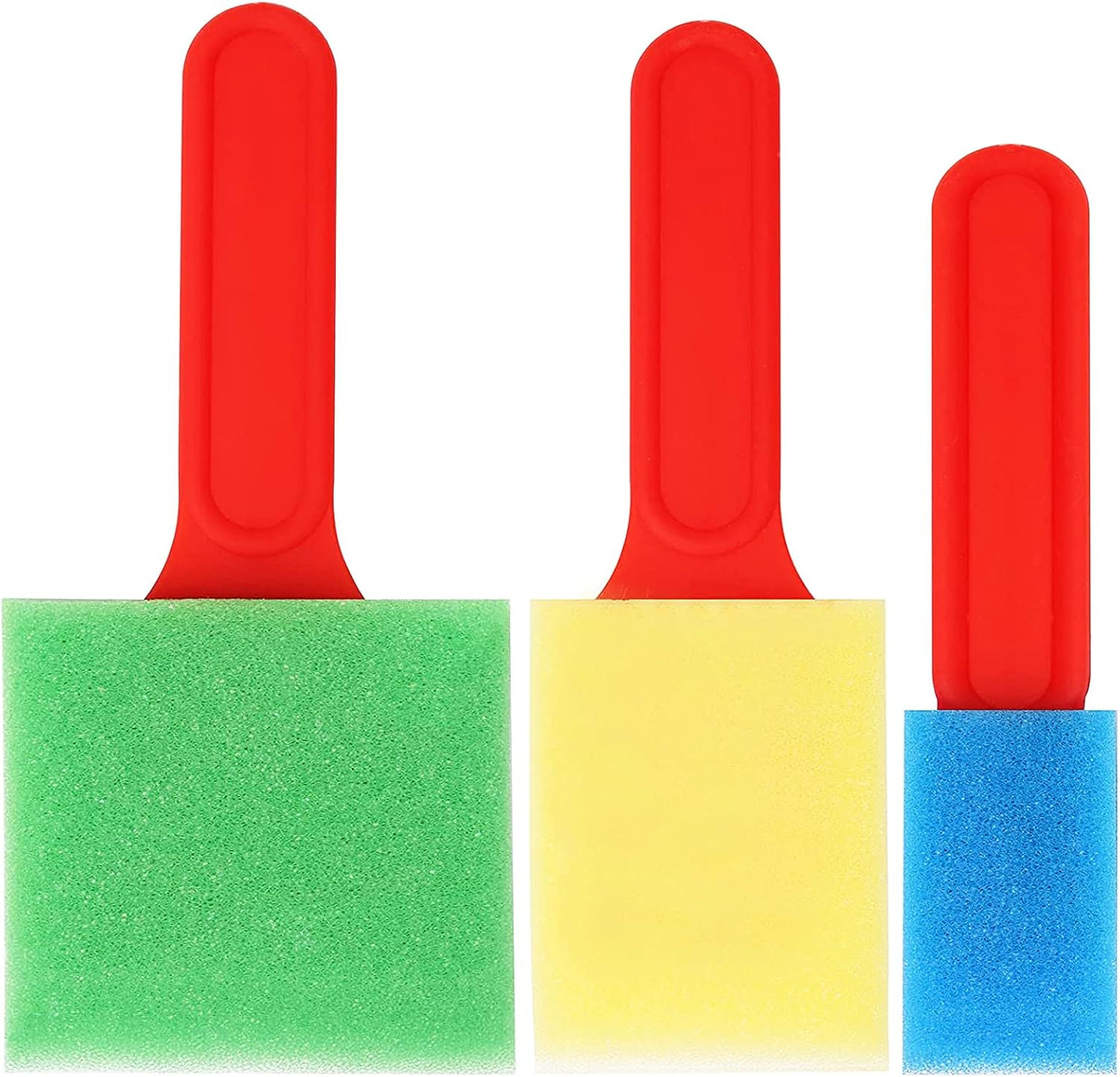 Herain 3Pcs Size Foam Paint Brushes, Sponge Brush, Paint