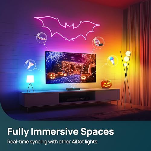 Miniatura 6 de Linkind Caja de sincronización HDMI 2.0, retroiluminación inteligente AI LumiSync Technology ET6, compatible con 4K 60Hz, retroiluminación LED para