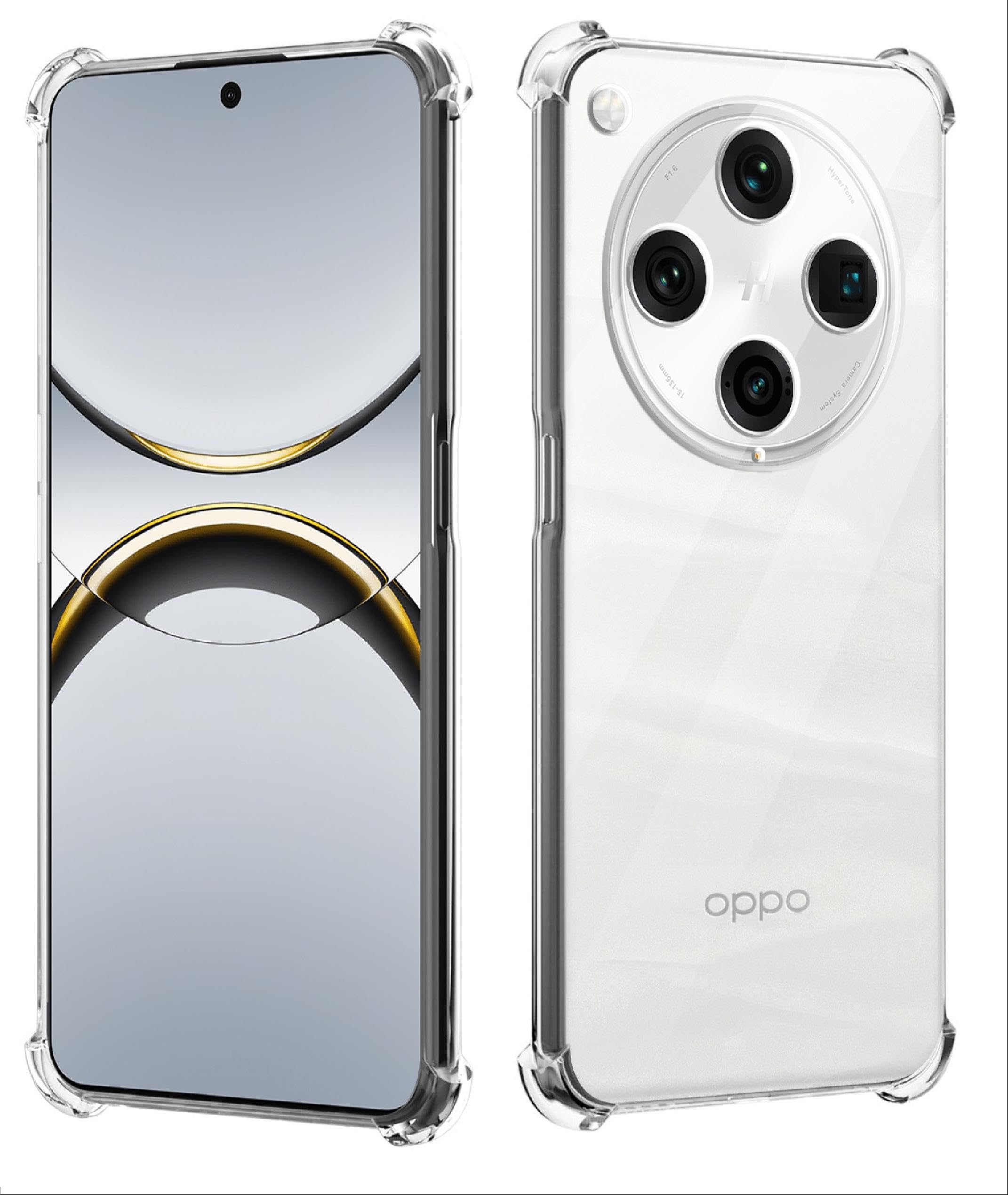 GIOPUEY Ultradünne Handyhülle Für Oppo Find X8 Ultra – TPU, Rutschfest & Mit Wärmeableitung In Schwarz