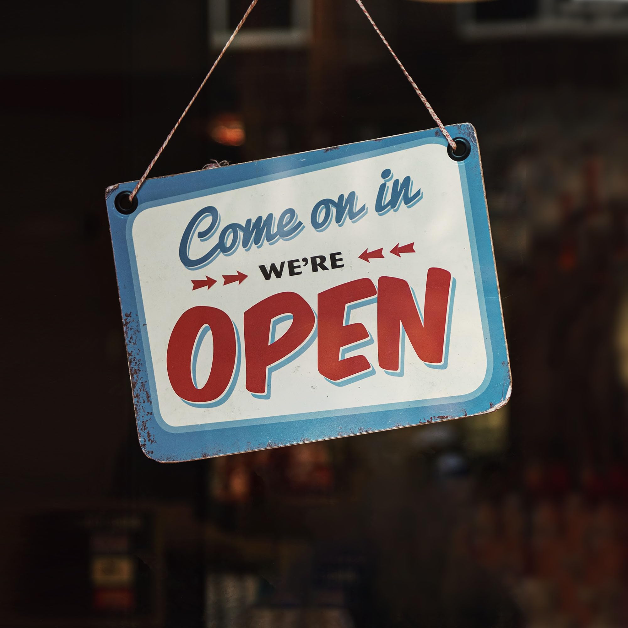 Individuelles Metallschild Vintage - Personalisiert Mit Eigenem Bild/Text 40,6cm