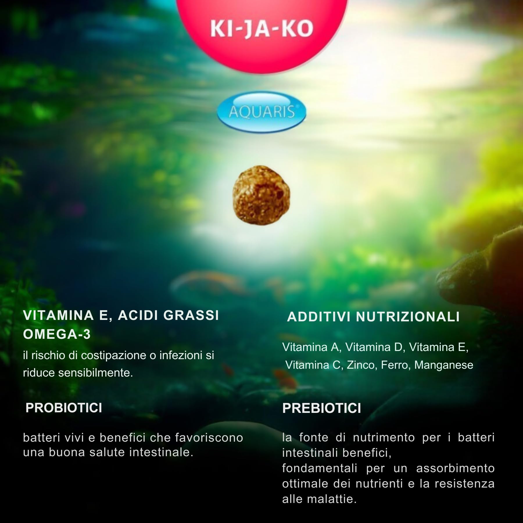 Staple alimento galleggiante per carpe koi da 3 kg / 3 mm - con sapore di grano, per l'alimentazione dei koi durante tutto l'anno a una temperatura di 10 °C