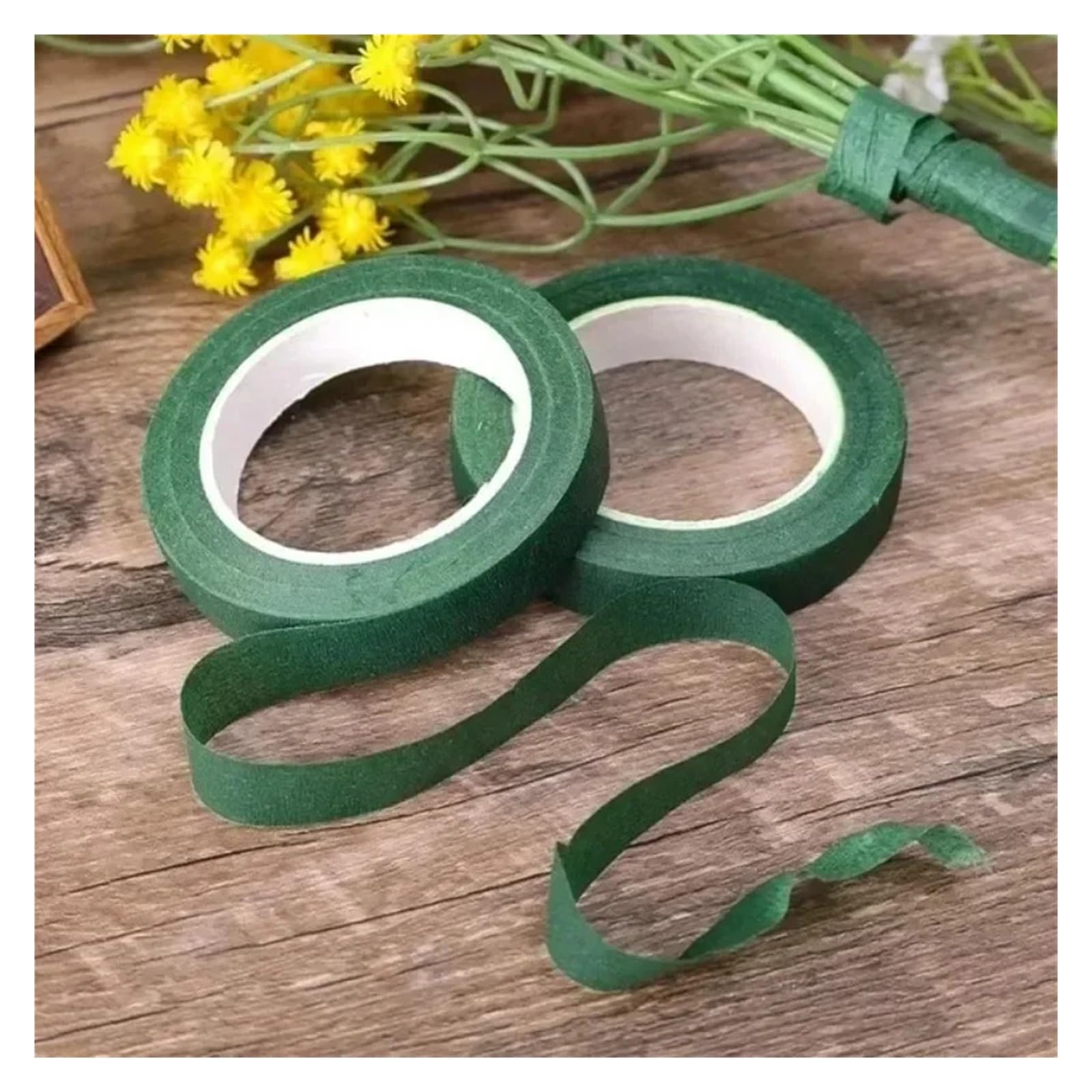 Floristenband Grün 10 Rollen grünes Blumenstammband