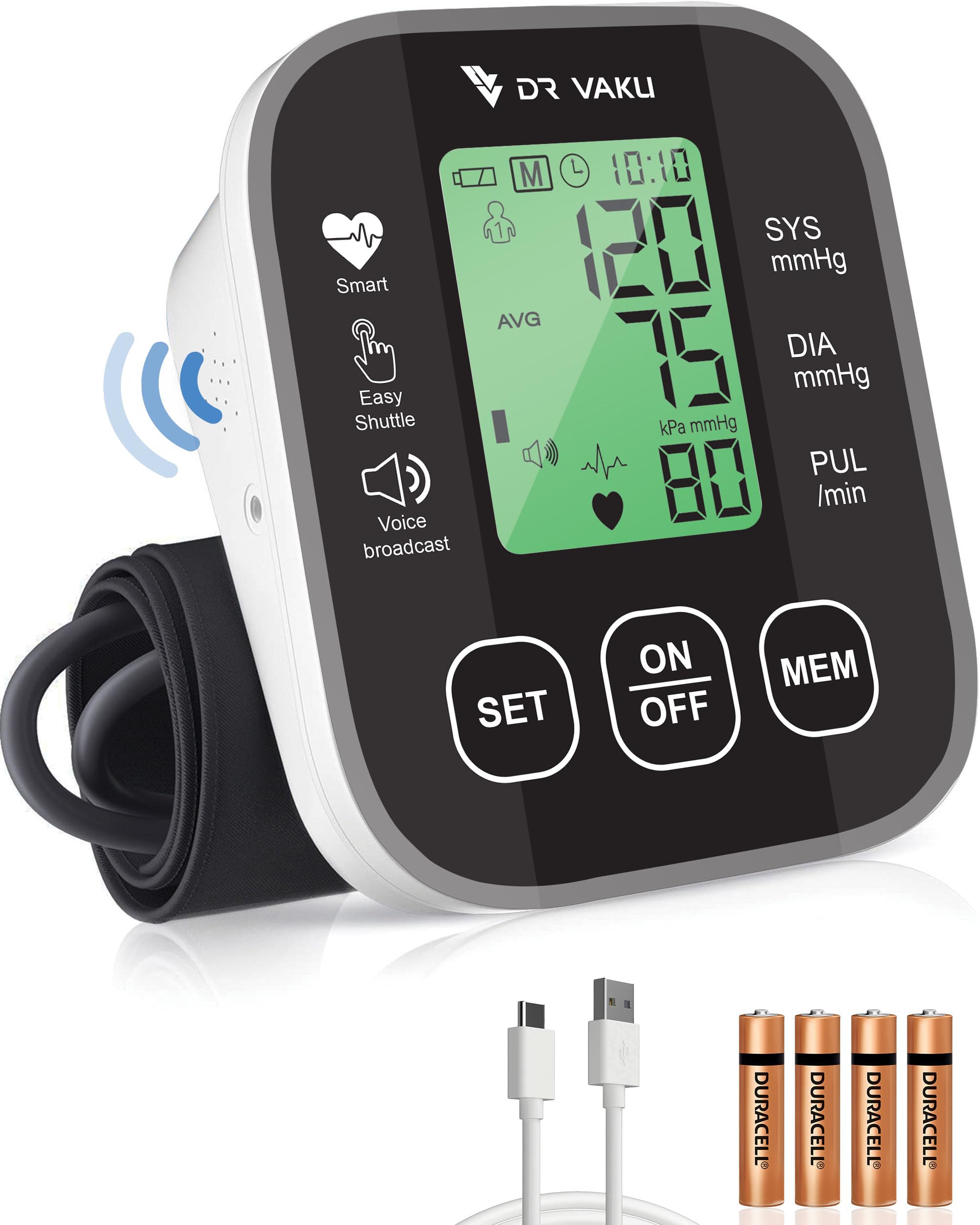 DR VAKU® BP Machine Monitor Digital Fully Automatic Upper Arm Blood ...