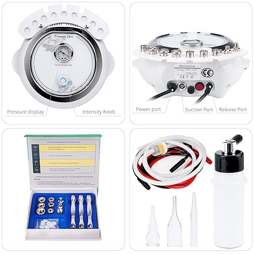 Miniatura 6 de Yofuly - Máquina de microdermoabrasión de diamante 3 en 1 potencia de succión de 65-68 cmHg equipo profesional de dermoabrasión para el cuidado de