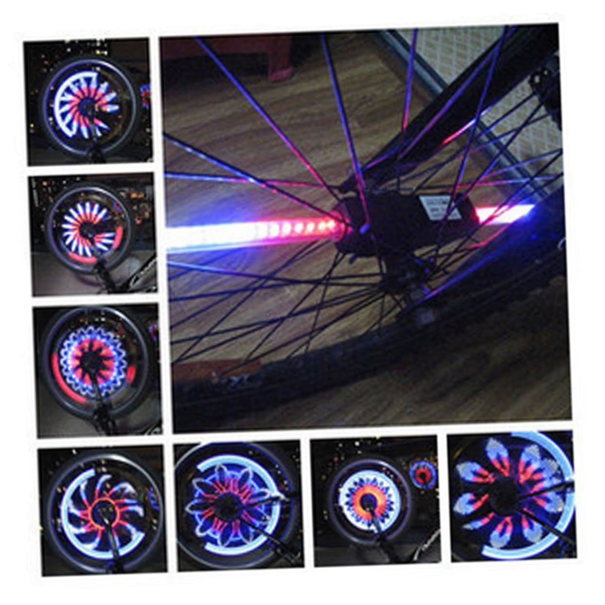 BESPORTBLE LED Bike Wheel Lights Impermeabili Batteria per Biciclette Facili Installare Design Unico