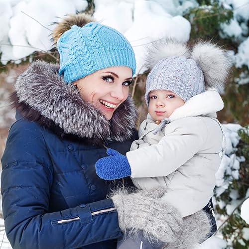 Miniatura 5 de ONESING 4 Pair Toddler Mittens Baby Mittens Soft Toddler Gloves Warm Newborn Mittens Winter Gloves for Baby Girls Boys