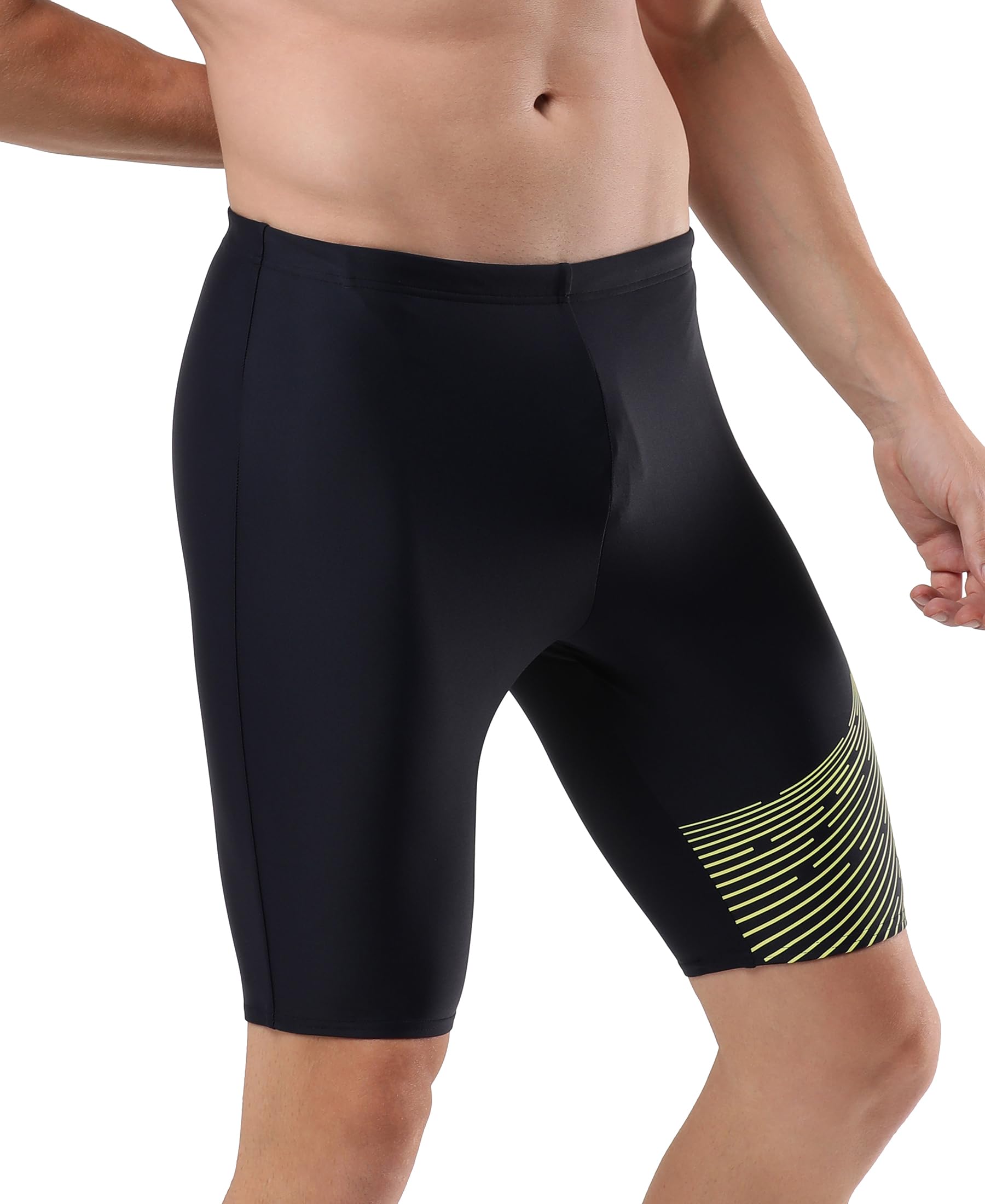 Speedo Men's Endurance 10 Medley Logo Jammer - True Navy & Lemondrizzle 2