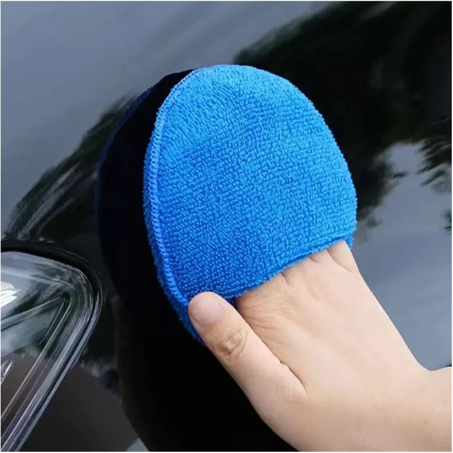1/10 Pcs Round Car Waxing Sponge Applicators – Foam Polish Pads for Car Detailing & Cleaning Tools(D)
