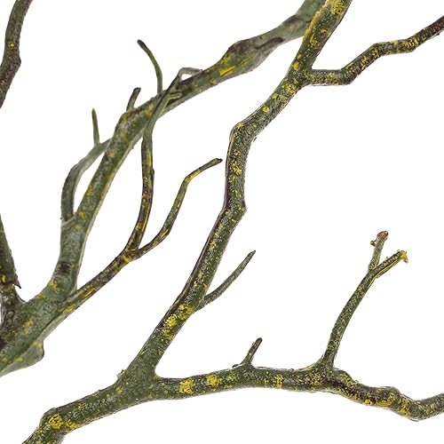 Miniatura 4 de Sigdio Tallos de plástico artificiales, ramitas bohemias, ramas de árbol secas para bodas, fiestas, decoración del hogar y hotel (verde, 6)