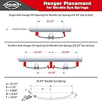 Vista 3 de Eje Polea para remolque de 3,500 Libras con ballestas, pernos y gancho. Pernos de 5x4.5 pulgadas., Acabado de polvo negro