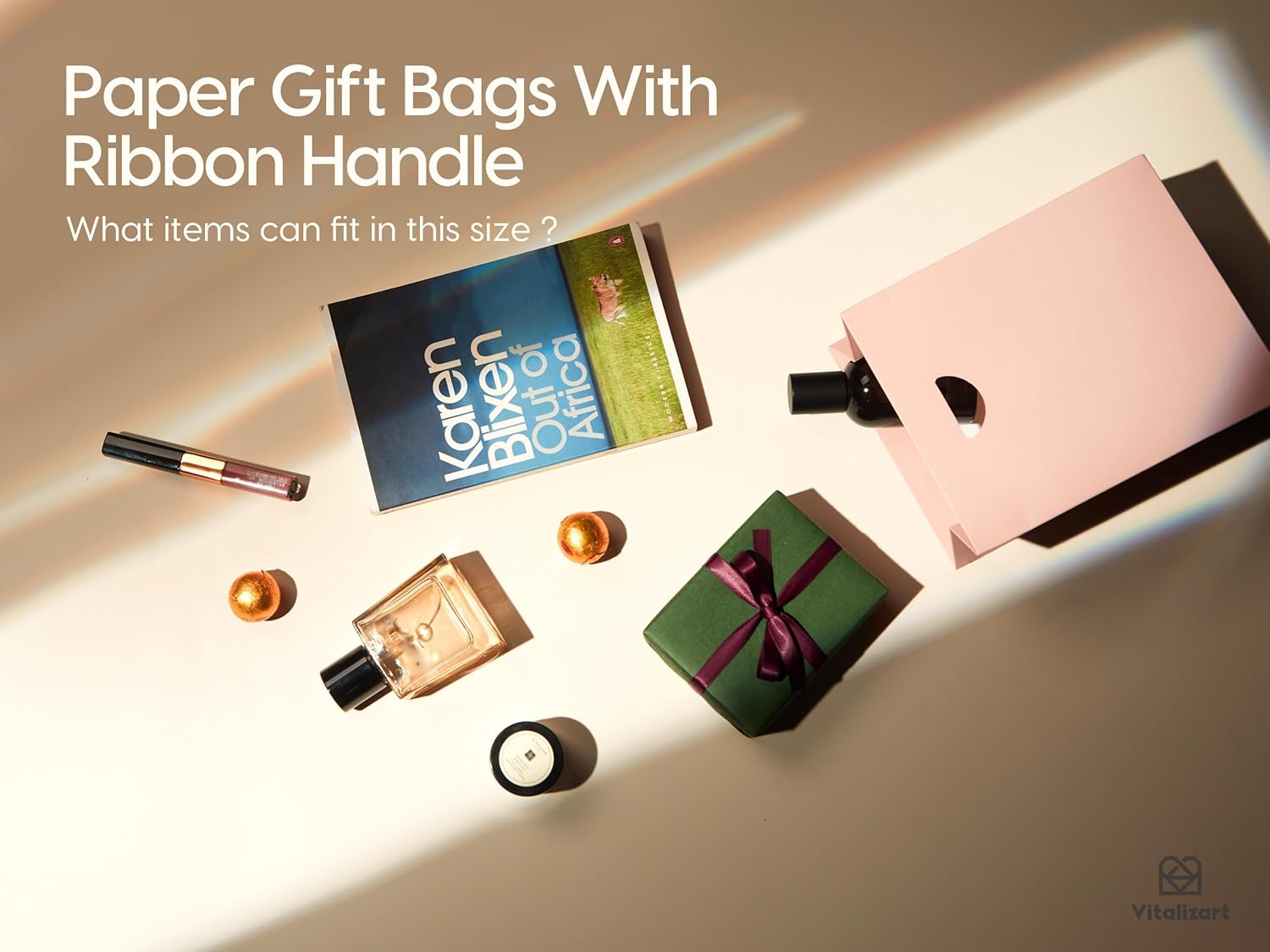 Vitalizart Paper Gift Bags With Ribbon Handles Set of 10 Assorted Colors Bulk Reusable For Gift Wrap Girls Kids Birthday Bridal Shower Party Favors Goodie Bags Candy Christmas 5.91"x3.54"x7.28" Small - Image 7