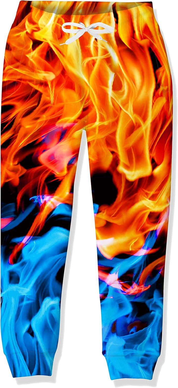 UNICOMIDEA 6-16T Boys Pants Girls Funny Joggers Sports Sweatpants with Drawstring - Image 4