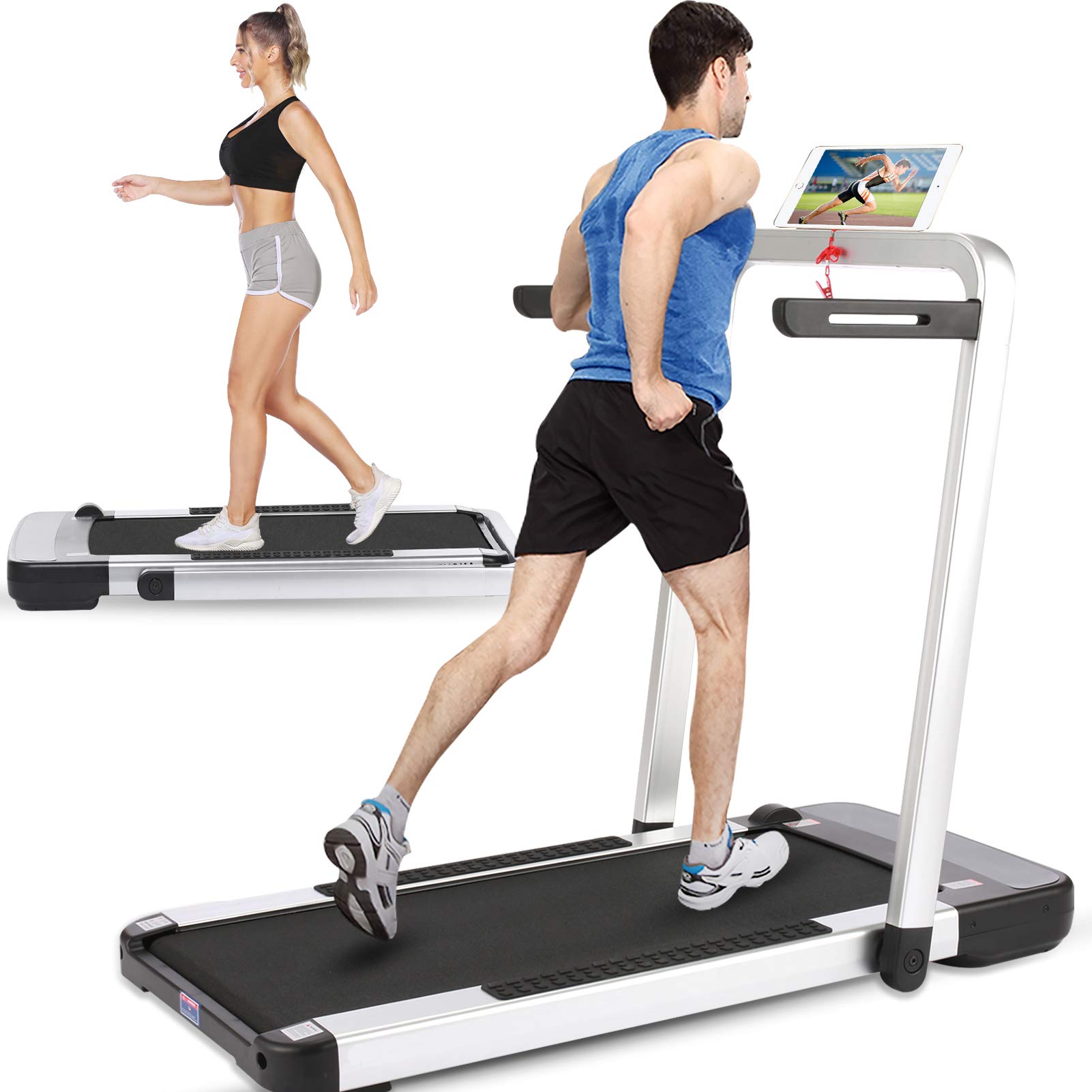 Buy ANCHEER 2 in 1 Folding Treadmill, Electric Under Desk Treadmill for