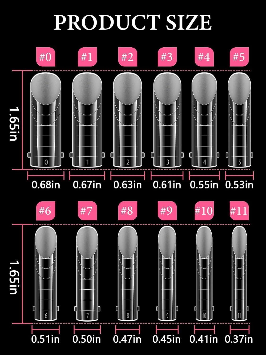 TOROKOM Unghie Finte Nail System Dual ToeNail Form, 120 PCS Matte Riutilizzabili Pedi Dual Form Kit Lunghe Quadrate Nail Form Acrilico Tips Unghi Strumenti
