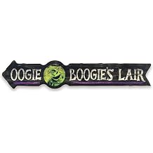 Open Road Brands Disney The Nightmare Before Christmas Oogie Boogie's Lair Arrow Wood Wall Decor - Fun Oogie Boogie Sign for Halloween Decorating