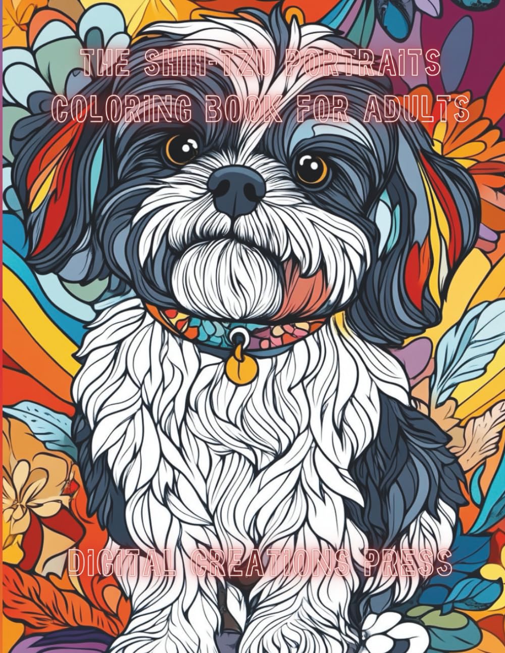 THE SHIH-TZU PORTRAITS COLORING BOOK FOR ADULTS