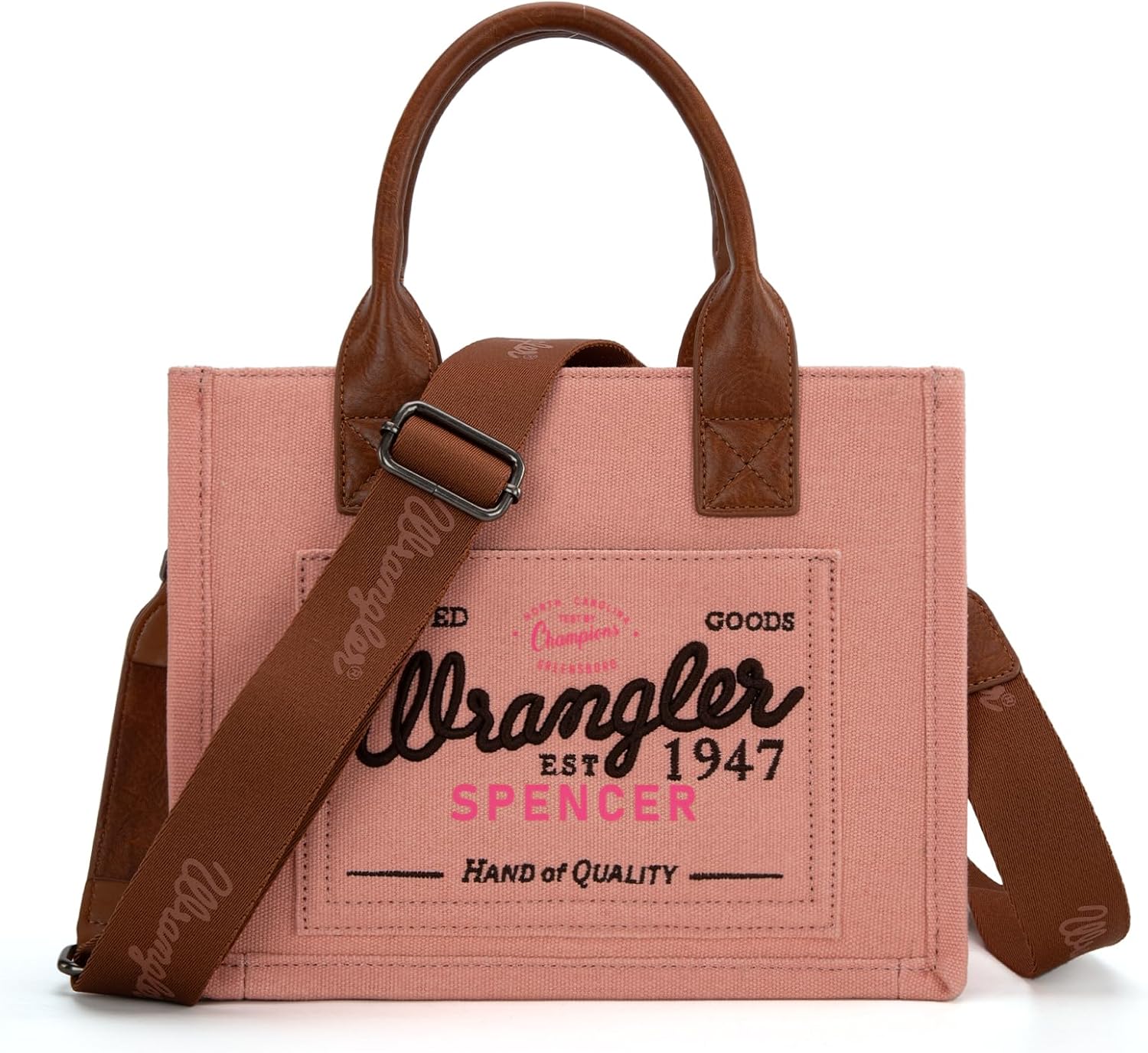 Montana West Wrangler Tote Bag for Women Retro Canvas Top Handle Purses and Handbags - Image 3