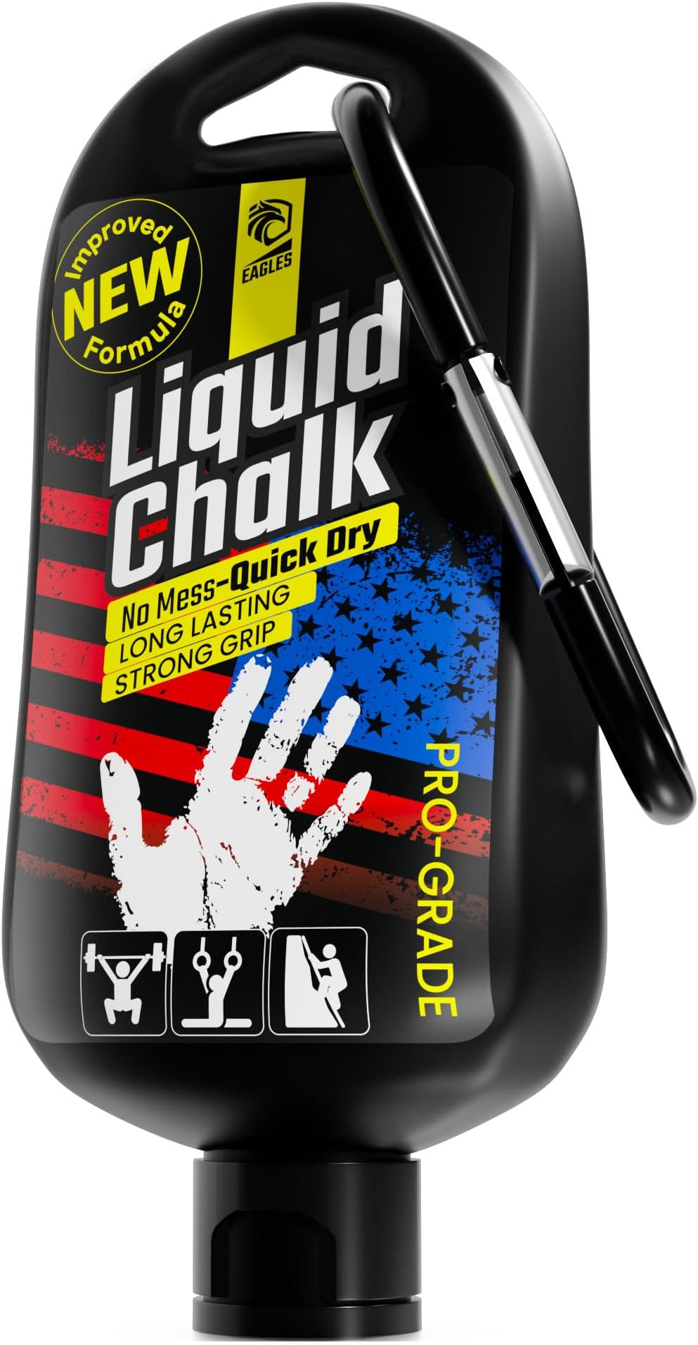 Pro Grade Gym Liquid Chalk 60, 120 or 280ml Mess-Free Chalk for Weightlifting, Gymnastics Rock Climbing, Pole Grip, Sports Dries in Seconds - Sweat-Resistant and Long Lasting