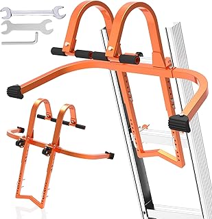 2 in 1 Ladder Stabilizer & Ladder Hook for Roof Ridge, Heavy Duty Ladder