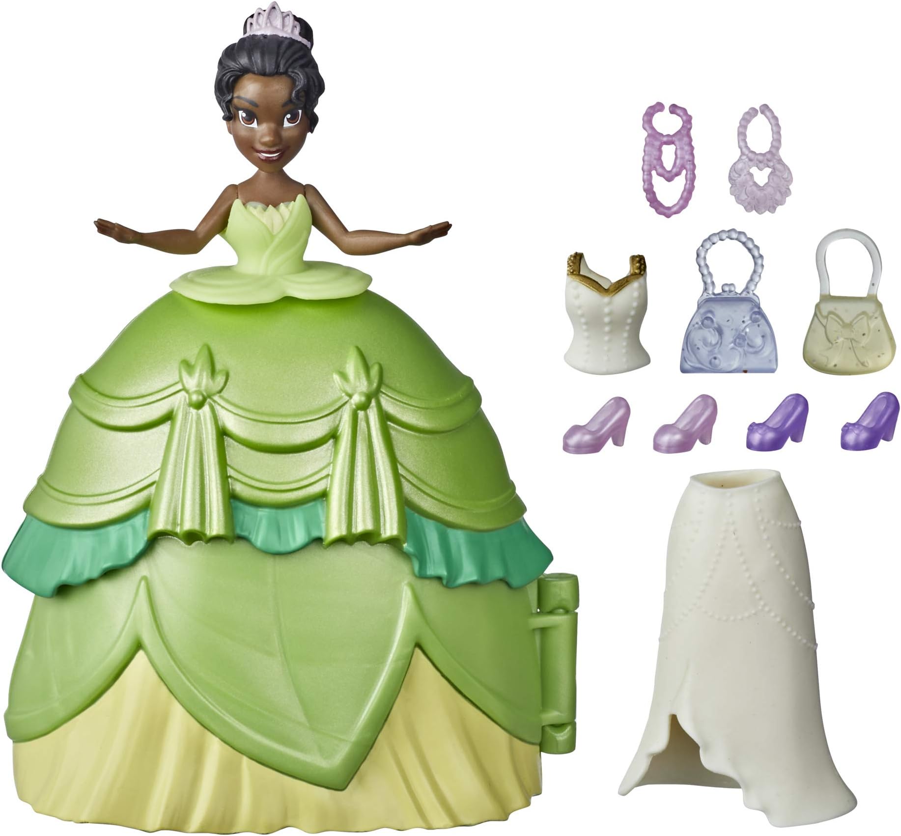 Secret Styles Fashion Surprise Tiana, Mini Doll Playset with Extra Clothes and Accessories, Toy for Girls 4 and Up