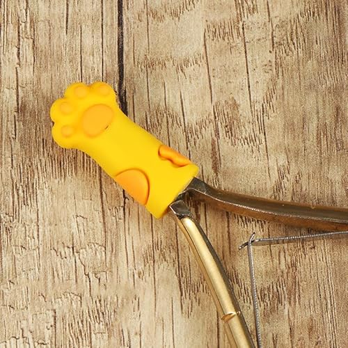 Opexicos 12 peças de capa protetora de silicone para pinças, tesouras de unha, ferramenta de pedicur