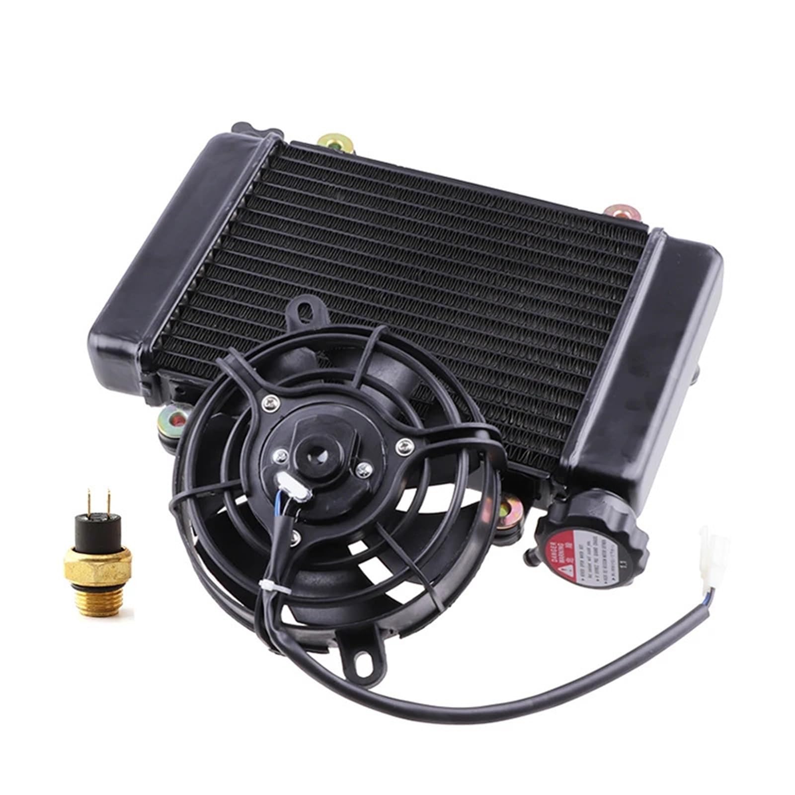 Refrigeración Para agua 150cc, 200cc, 250cc, motocicleta 4x4 ATV UTV, piezas, refrigerador radiador, tanque agua, electroventilador 5" Radiadores del motor,Cooler Kit