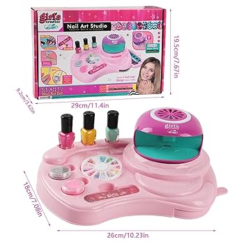 Amazon | キッズネイルポリッシュセット | ネイルドライヤー付き