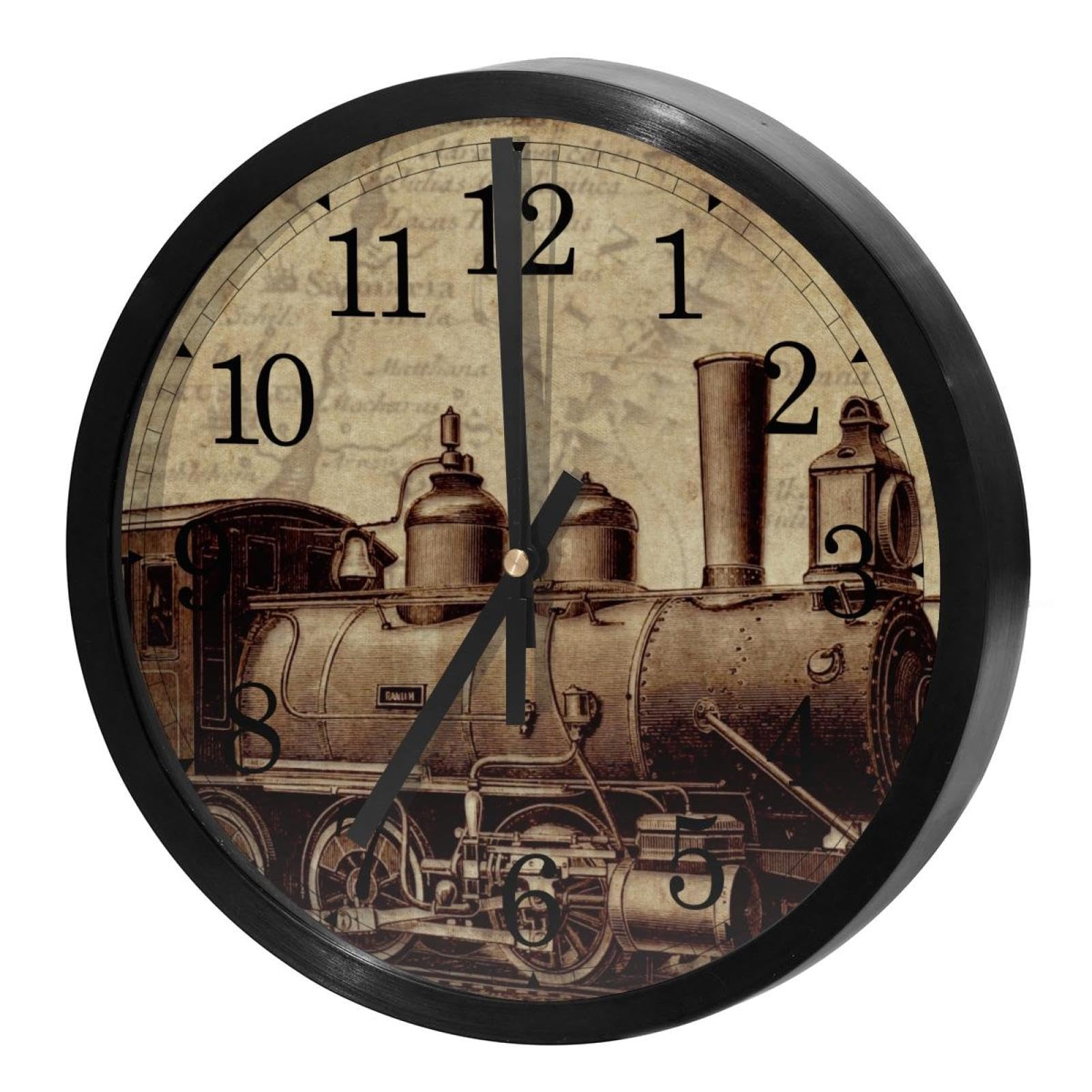 Horloge murale à piles ronde avec mécanisme à quartz pour école et bureau professionnel