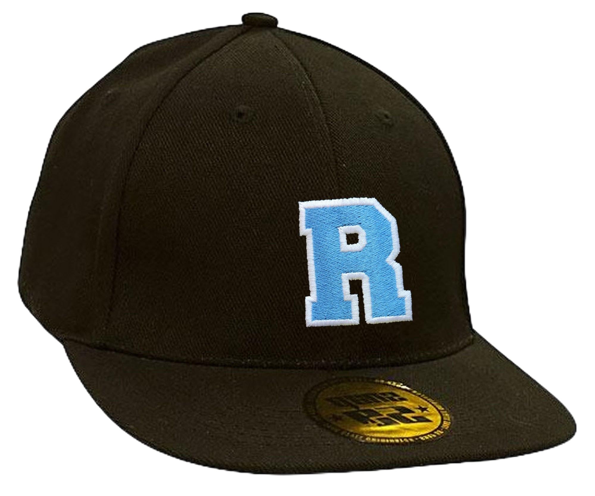 Morefaz Women's R Casual Snapback Baseball Cap A-Z Lette Alphabet Embroidered Uk Hat Caps Adjustable Strap Snap Back (R)