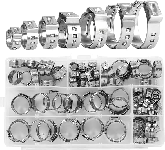Fascette Stringitubo In Acciaio Inox 304 - 9 Pezzi Per Tubi Da 16 A 25mm, Ideali Per Idraulica E Meccanica
