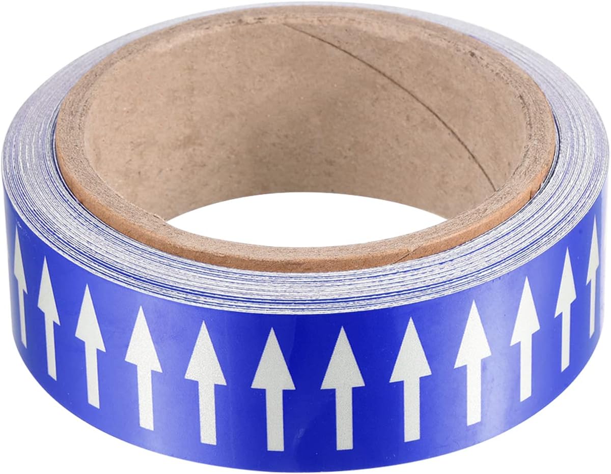 PATIKIL Flow Arrow Tape, Polyethylene Pipe Marking Sticker