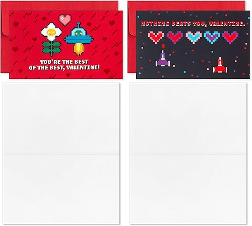 Miniatura 6 de Hallmark Surtido de mini tarjetas de San Valentín para niños, 18 tarjetas de aula con sobres (tacos, pizza, donas)