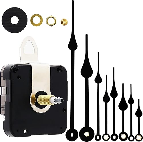 TIKROUND Youngtown 12888 - Mecanismo de movimiento de eje largo con 4 juegos de manos Longitud total del eje 1-332 pulgadas.