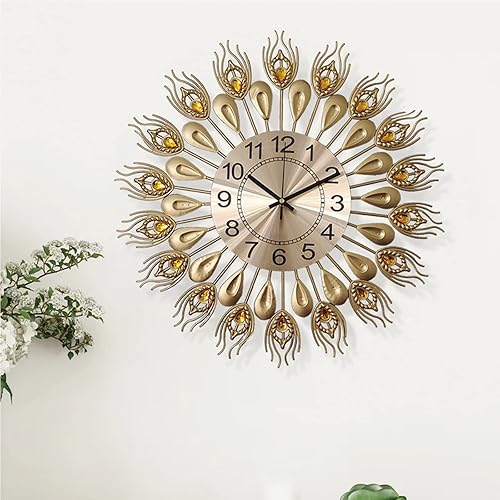 Miniatura 5 de Reloj de pared grande de 19 pulgadas, reloj de granja industrial retro extra grande para decoración de sala de estar, oficina y hogar