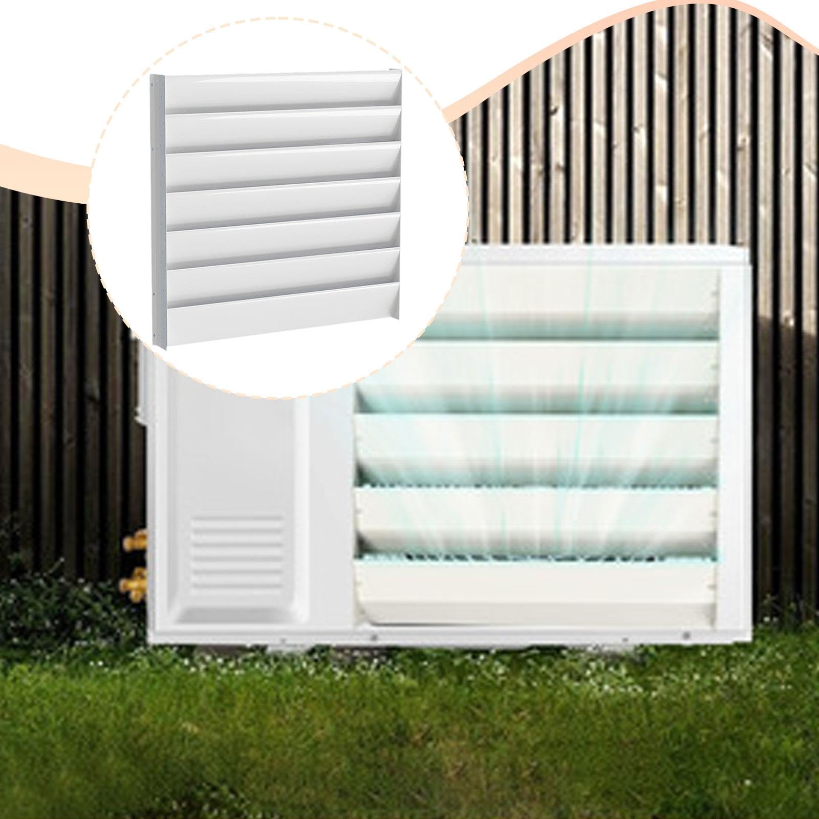 Guía de aire eficiente de 65 x 65 cm y rejilla de ventilación para condensador Klimaanlage, protege electrodomésticos, mejora la refrigeración y el flujo de aire para un rendimiento óptimo