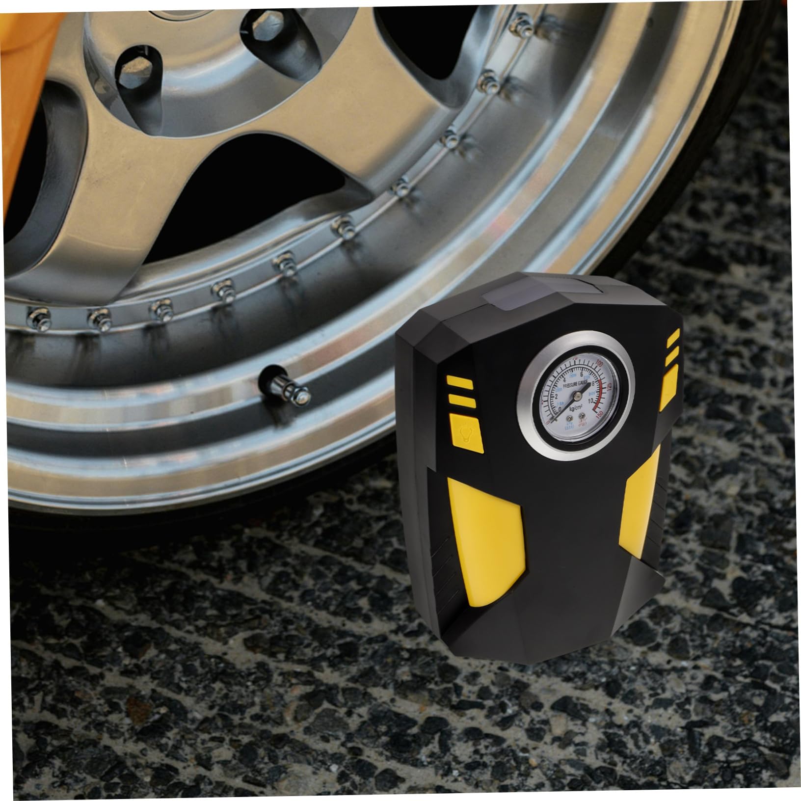 Compressore per Auto Portatile Pompa Gonfiaggio Regolabile, Display Digitale Intelligente, Materiale ABS, per Pneumatici e Palloni, Adatto a Veicoli di Varie Tipologie