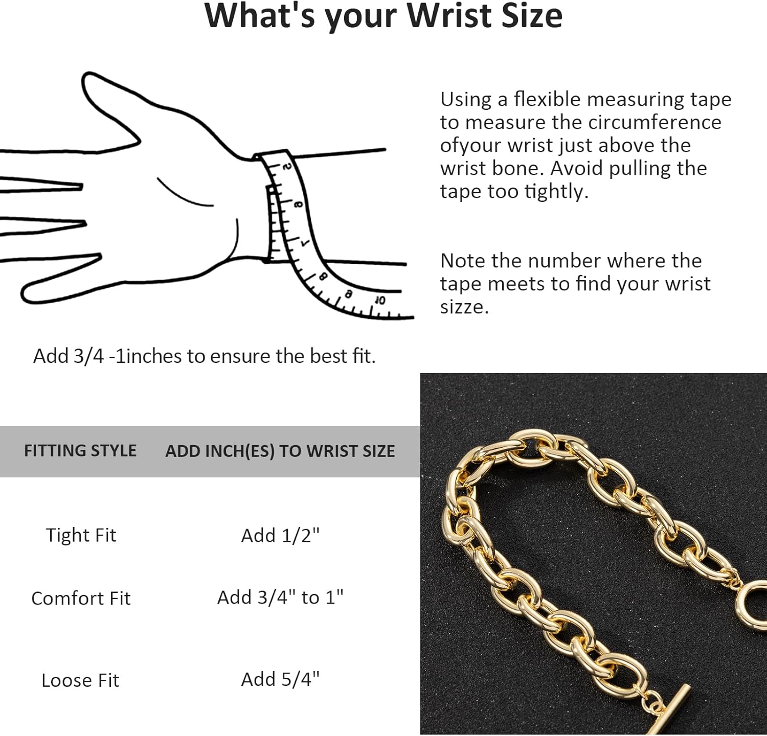 14K Chunky Chain Gold Plated Bracelets for Women, 7.5 Inch Cuban Link Rope Design with Toggle, Non-Tarnish Waterproof Jewelry Gift for Her - Image 6