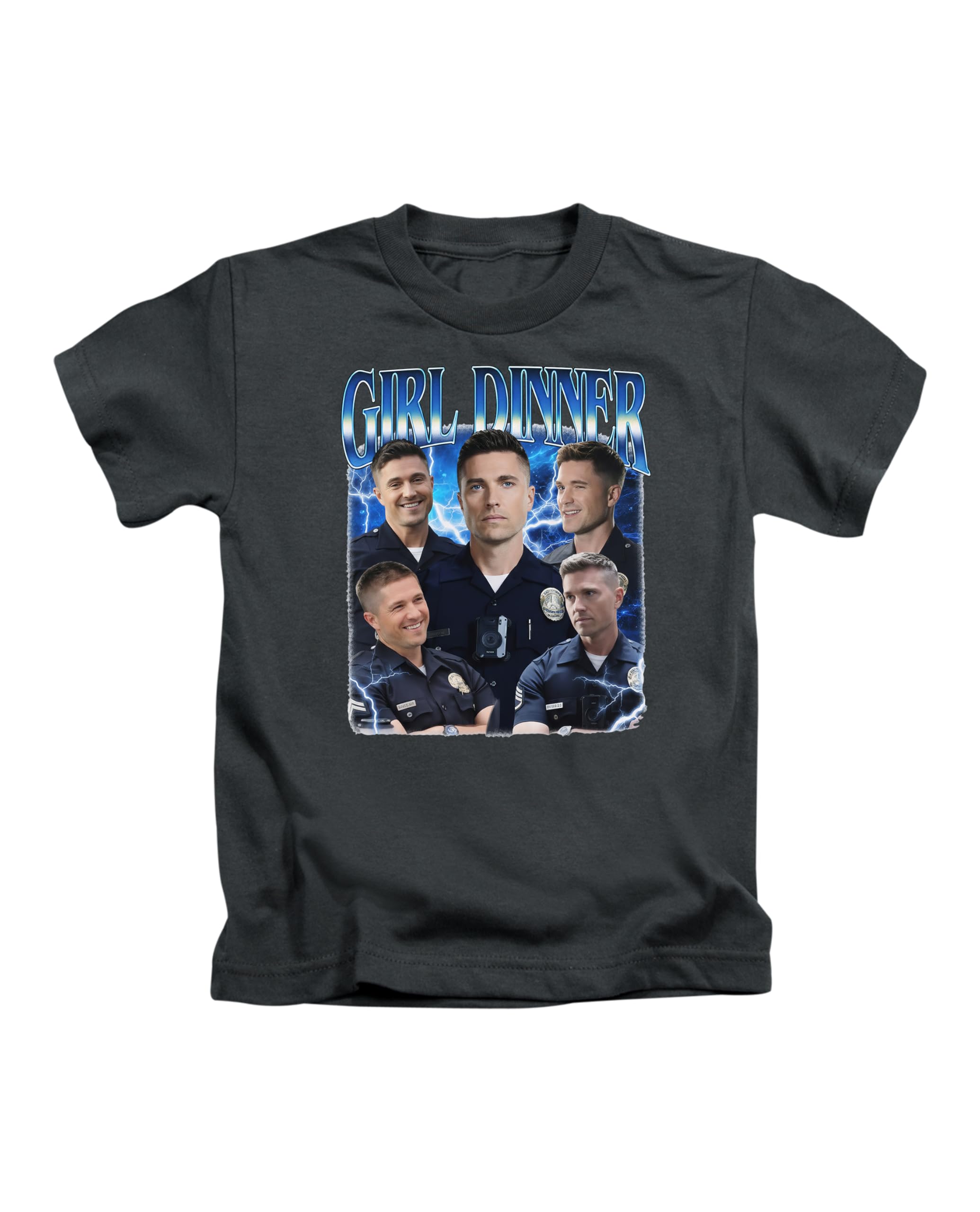 Taylor Brown Unisex Kids Black Tim Bradford Girl Dinner, Novelty Meme Rookie Iconic Fun Cool Tee T-Shirt Funny T Shirt Top