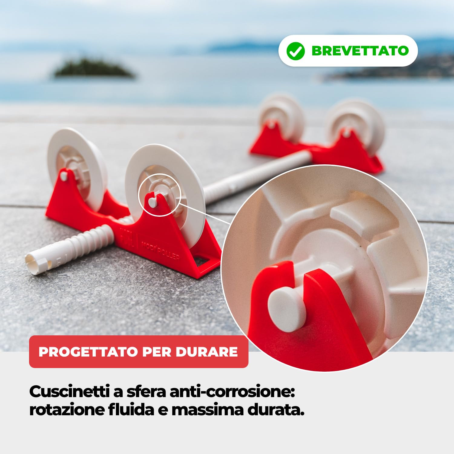 Nodi Roller – Pulitore Rotante Cartucce Filtro Piscina & Spa | Pulisce in 1 Min | Risparmia 90% Acqua | Pulito e Senza Sforzo | Compatibile 95% Cartucce | Getto Potente o Idropulitrice