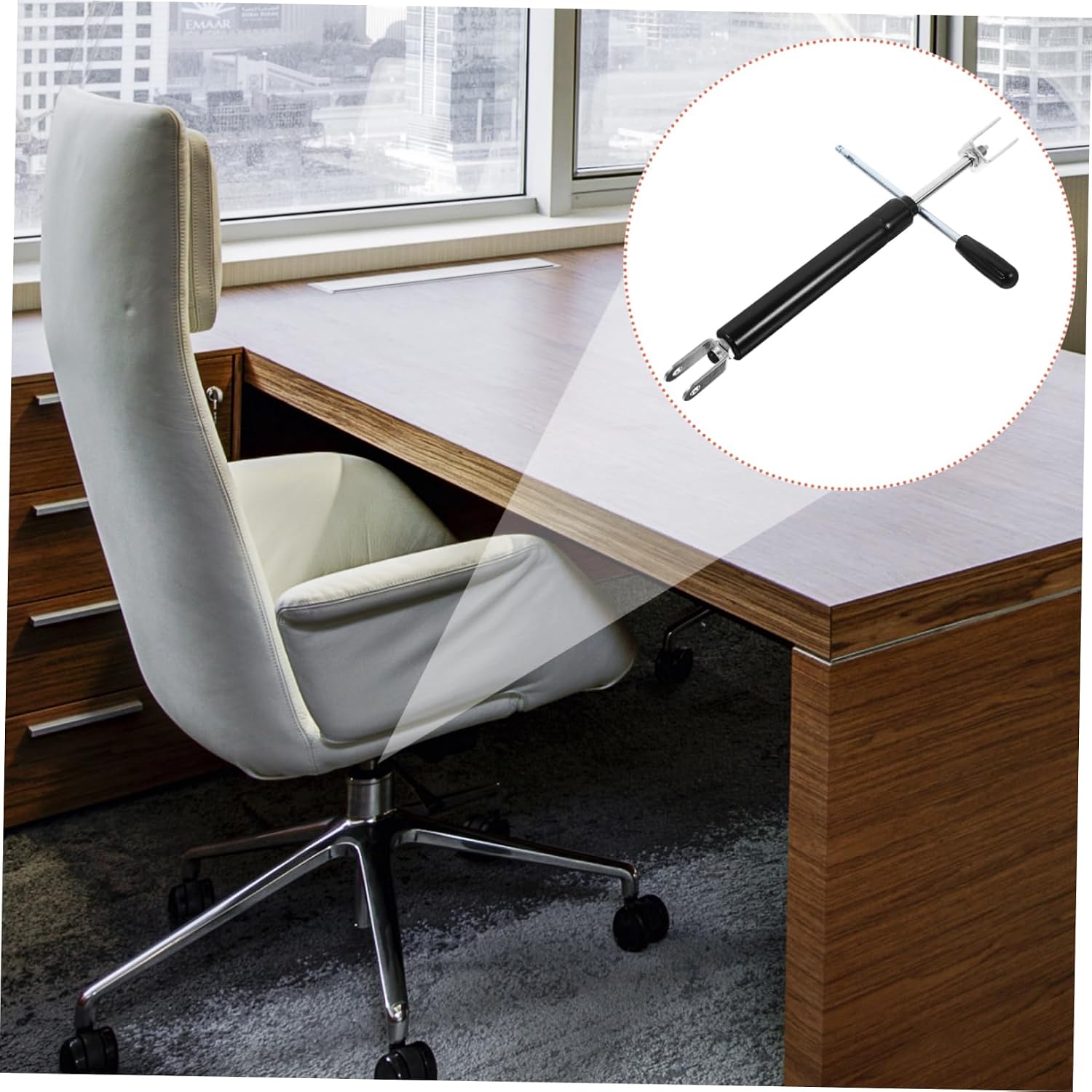 Salon Chair Repair Kit Replacement Gas Spring Strut for Barber Chair Easy Fitting and Height Adjustment