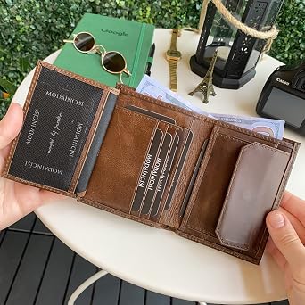 Modica® Eretna - Genuine Leather Coin Split Men's Wallet