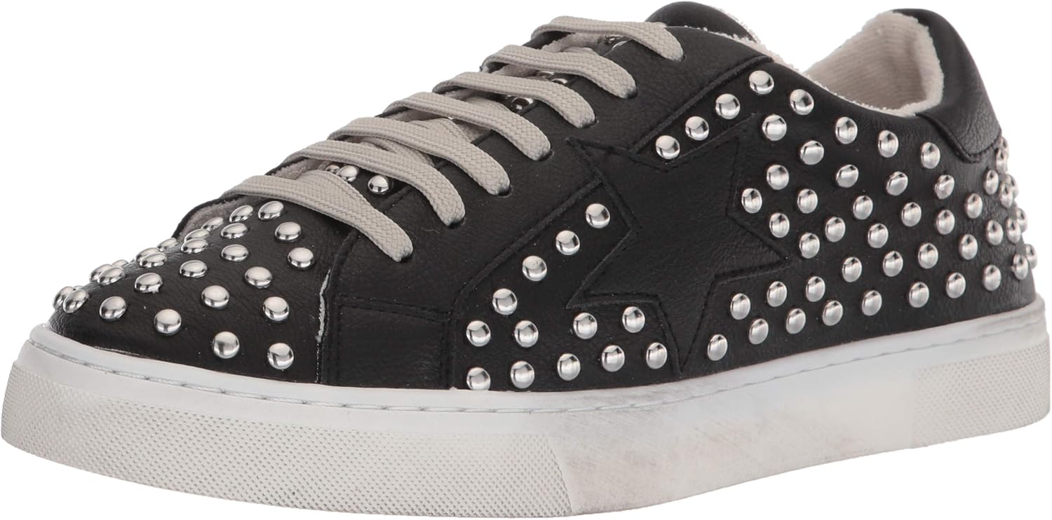 Steve madden black studded sneakers Clearance